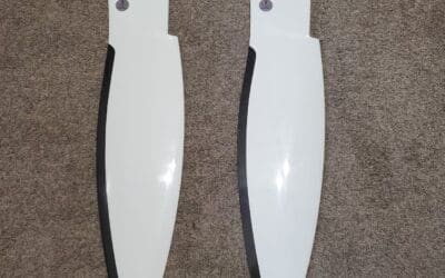 Two new Nacra/Inter rudders, plus several others