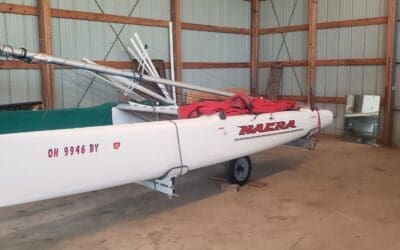 2002 nacra f18.  Excellent condition.  Trailer is road worthy. All components are excellent.  excellent.  Stored indoors.  Completecustom cover