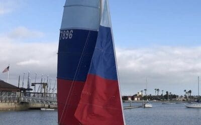 1984 Prindle 16 with trailer and catbox – ready to sail today
