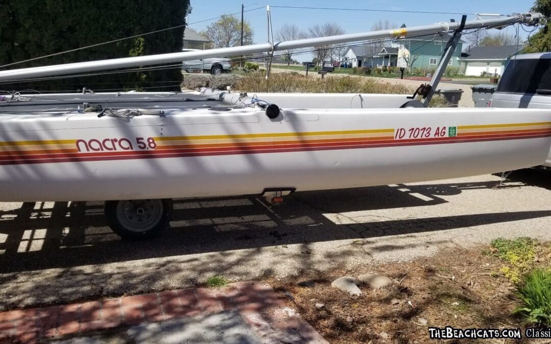 1987 Nacra 5.8 with standard rigging